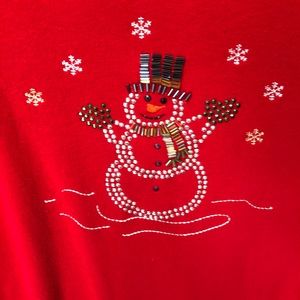 Festive snowman shirt